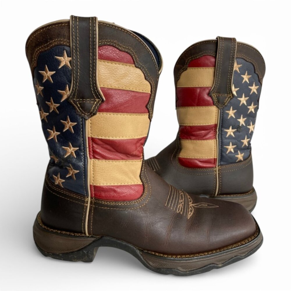 Durango Lady Rebel USA American Flag Western Cowgirl Rodeo Boots Women’s 9